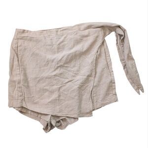 A New Day Tan Wrap Skirt With Shorts